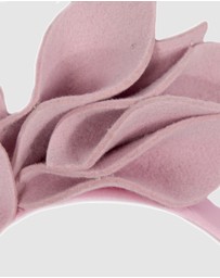 Max Alexander - Felt Pink Winter Racing Fascinator