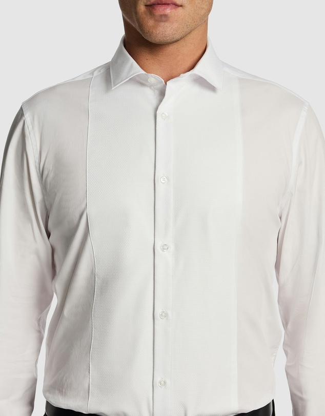 yd. - Tuxedo Slim Fit Stretch Dress Shirt