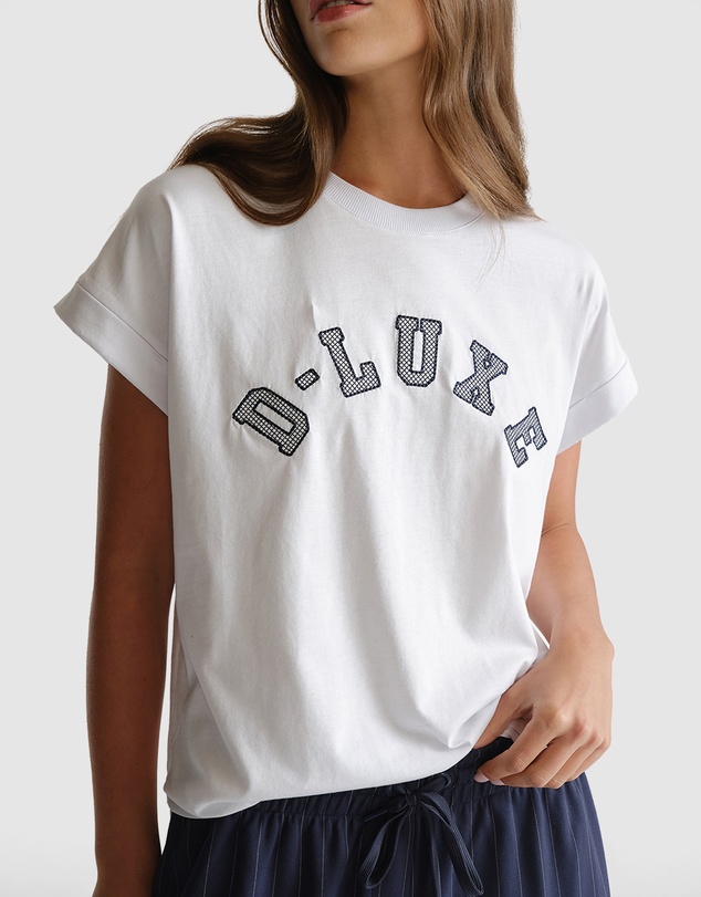Decjuba - D-Luxe Crosshatch Halfmoon Tee