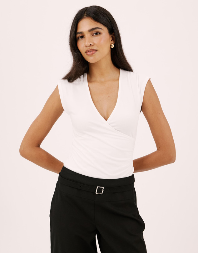 Atmos&Here - Margot Wrap Jersey Top