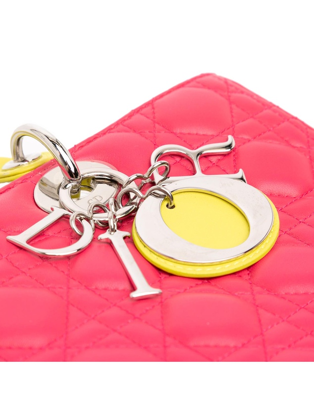 Pre-Loved by Azura Reborn - Pre-Loved Large Tricolor Lambskin Cannage Lady Dior