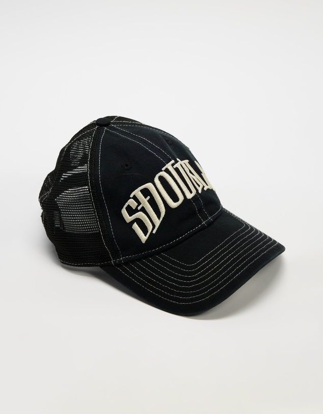 S Double - Arch Mid-Block Trucker Snapback Cap