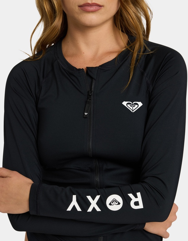 Roxy - Womens Essentials Zipped Long Sleeve Rashguard