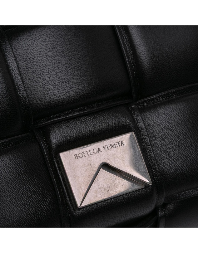 Pre-Loved by Azura Reborn - Pre-Loved Nappa Intrecciato Padded Chain Cassette Satchel