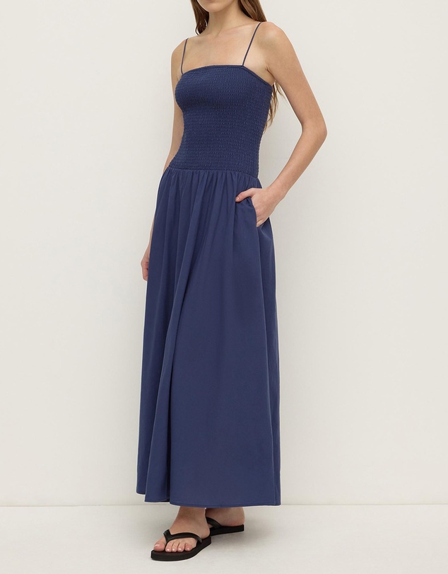 Assembly Label - Connie Cotton Shirred Dress