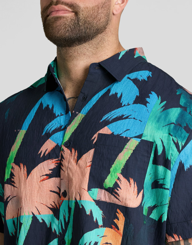 Johnny Bigg - Mosaic Palm Print Shirt