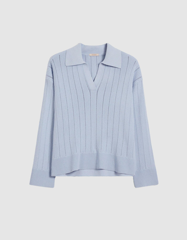 Trenery - Cotton Cashmere Fine Cable Polo