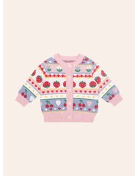 Huxbaby - Tutti Frutti Floral Knit Cardigan - Babies