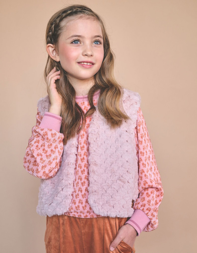 NONO - Temmy Long Sleeve Pleated Blouse - Kids-Teens