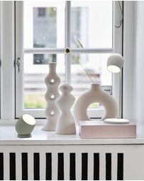 Kreafunk - Kreafunk Ellie Lamp W/ Qi Charger And Bluetooth Speaker - White