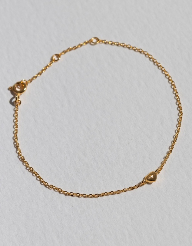 SAINT VALENTINE - Mini Heart Bracelet - Gold