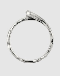Kuzzoi - ICONIC EXCLUSIVE - Exclusive Ring Male Organic 925 Sterling Silver Oxidized