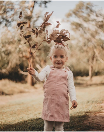 WITH LOVE FOR KIDS - Hazel Cord Pinafore Dress - Babies - Kids