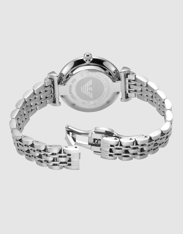 Emporio Armani - Silver Tone Analogue Watch