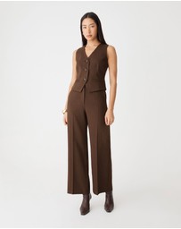Forcast - Zara Pinstripe Tailored Pants