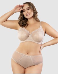 Parfait - Pearl Wired Unlined Full Bust Bra With Embroidery