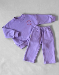 Tiny Trove - Oslo Wide Leg Tracksuit Set - Babies-Kids