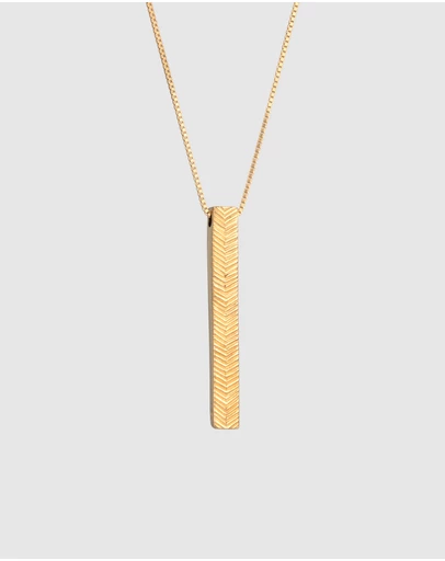 Kuzzoi - ICONIC EXCLUSIVE - Long Box Chain Necklace in Gold-Plated 925 Sterling Silver