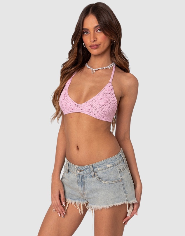 EDIKTED - Missy Crochet Bra Top