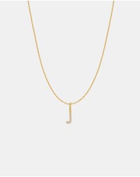 Ania Haie - Ania Haie Gold Letter J Initial Necklace