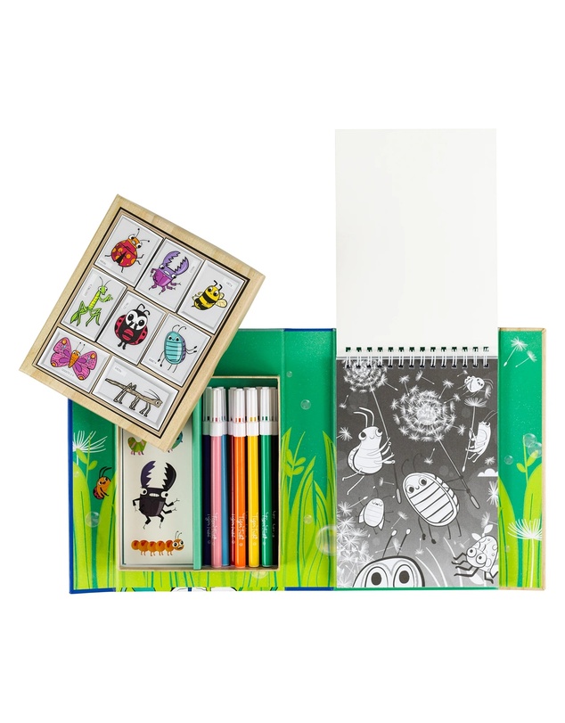 Tiger Tribe - Colouring Set Backyard Bugs