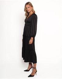 Petal & Pup - Rowen Long Sleeve Maxi Dress - Black