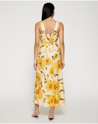 Lover - Neroli Twist Bust Midi Dress