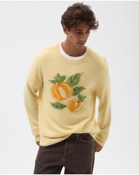 AERE - Citrus Intarsia Knit Jumper