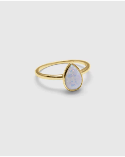 Von Treskow - Pear Czelline Opal Ring