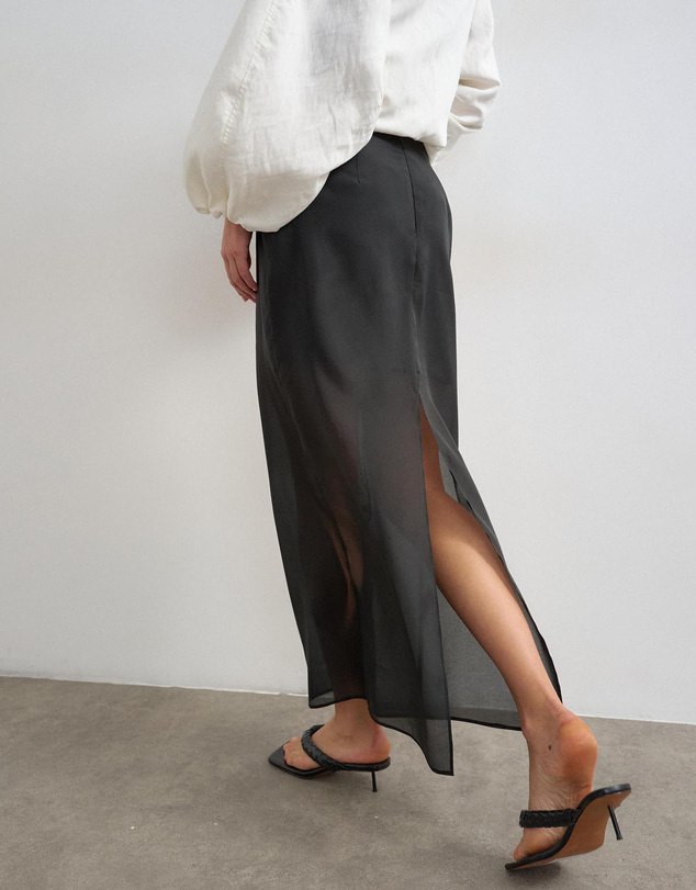 TOPSHOP - Helena Sheer Maxi Skirt