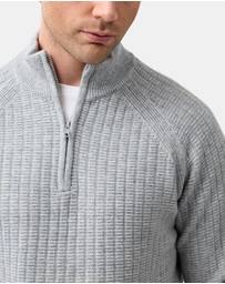 Brooksfield - Half Zipped Knit