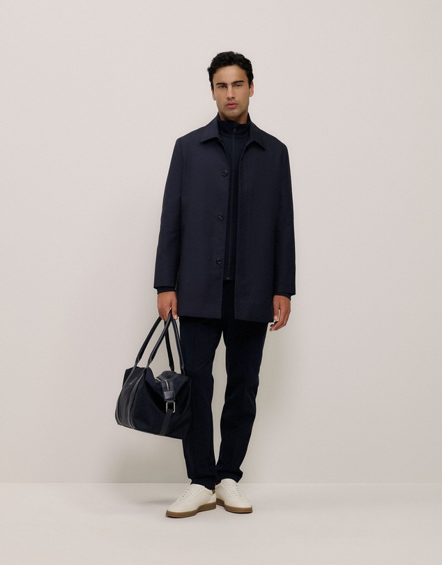 Trenery - Ponte Zip Through Jacket in Navy