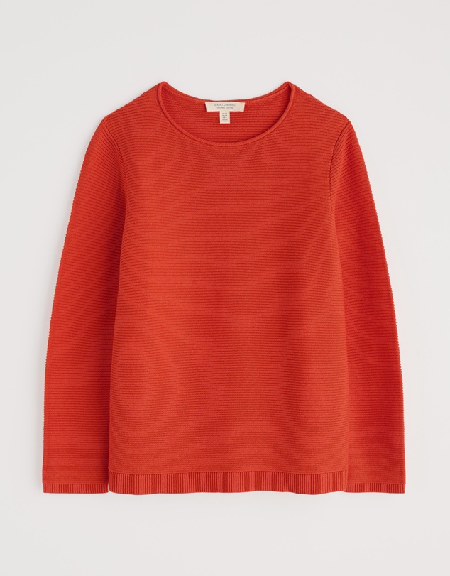Seasalt - Seasalt Cornwall Orange Makers Jumper