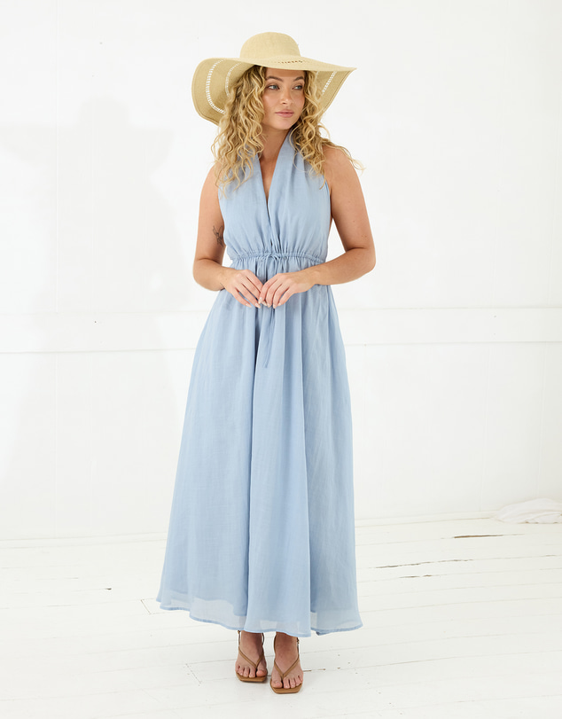 Morgan & Taylor - Blaise Woven Straw Sun Hat in Natural Beige