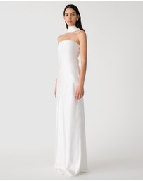 MISHA - Lilia Sash Neck Maxi Dress