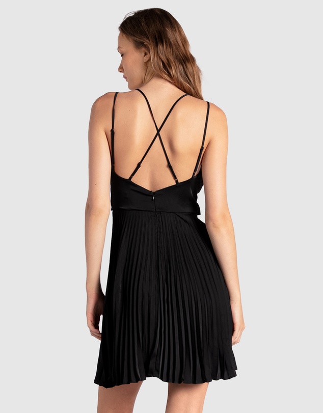 Belle & Bloom - Feel It Still Lace Trim Mini Dress