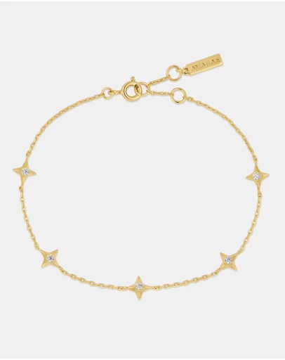 Ania Haie - Ania Haie Gold Stars Station Bracelet