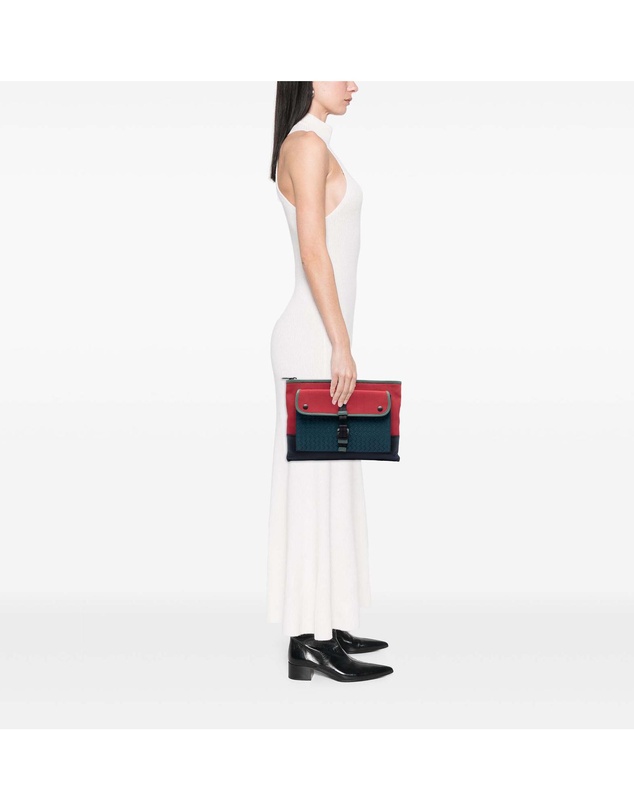Pre-Loved by Azura Reborn - Pre-Loved Canvas and Nappa Intrecciato Clutch