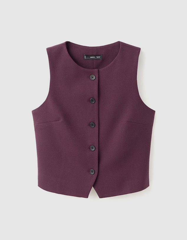 M.N.G - Suit Waistcoat With Buttons