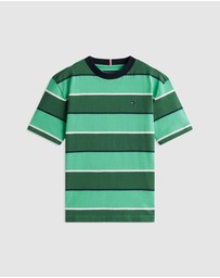 Tommy Hilfiger - Boys Rugby Stripe Peached Jersey T-Shirt - Teens