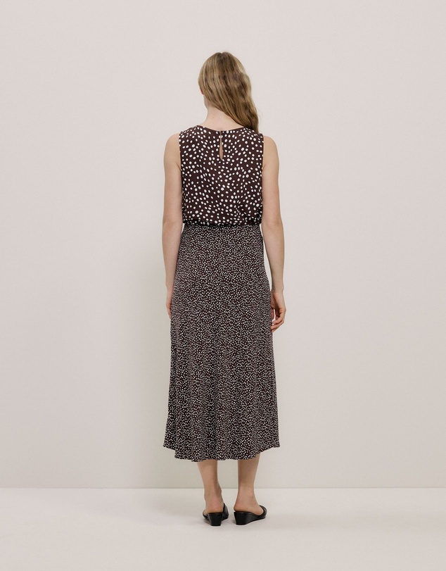 Trenery - Elorie Bias Slip Skirt in Coffee