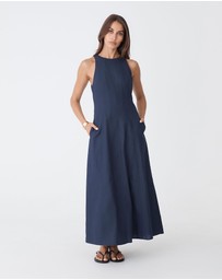 Forcast - Tory Linen Blend Panel Dress