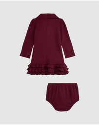 Polo Ralph Lauren - Ruffled Soft Cotton Polo Dress & Bloomer - ICONIC EXCLUSIVE - Babies