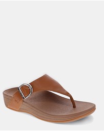 Mia Vita - Faith Toe Post Sandal - Tan