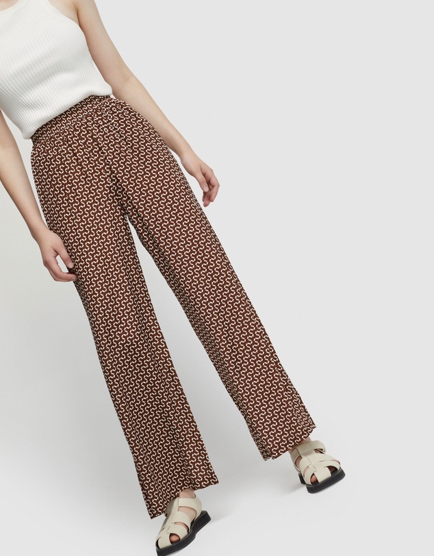 Oxford - Chantel Zigzag Wide Leg Pants