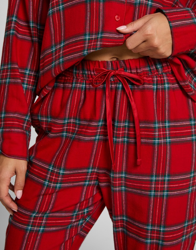 Hunkemoller - PJ LS Flannel Twill Check