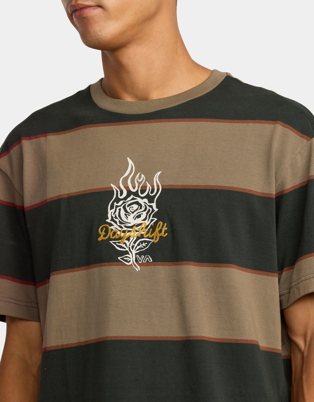 RVCA - Mens KSL Stripe T-Shirt