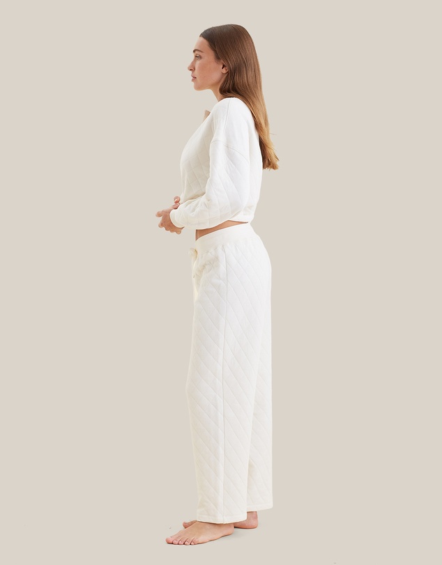 Papinelle - Quilted Cotton Straight Leg Pant