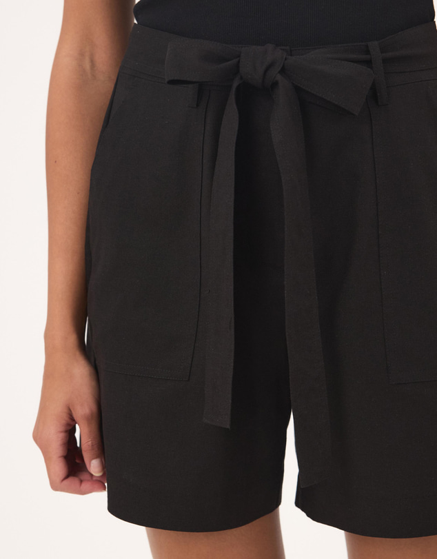 Atmos&Here - Ava Linen Blend Tie Waist Shorts