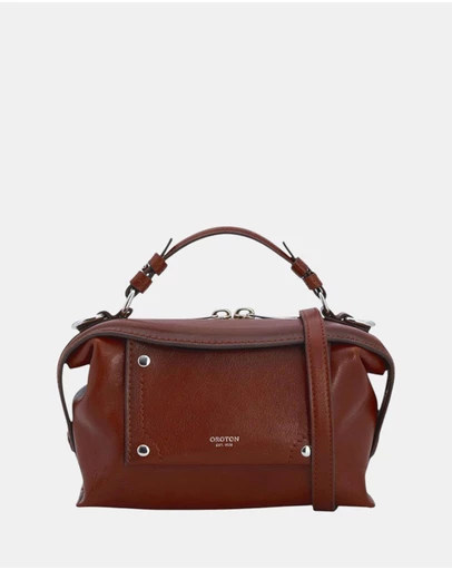 Oroton - Mica Mini Bowler Veg Leather